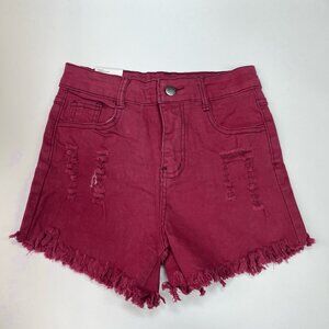 Alinda Jeans Distressed Shorts